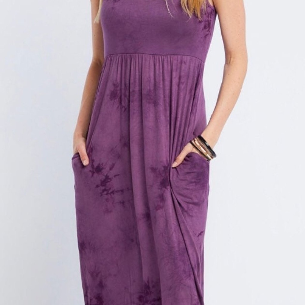 Piphany Purple Sleeveless Maxi Dress